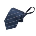 thumbnail image 3 of Penkiiy Chemise Habillée Homme Mode Affaires 8 cm Polyester Uni Fermeture Éclair Paresseuse Cravate Gris, 3 of 4