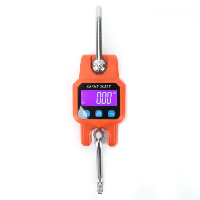 Balance Numérique Suspendue, Design Rétroéclairé Balance Électronique Portable Durable pour Cuisine pour Extérieur pour Maison Noir, Orange