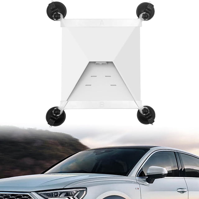 Kit de Montage pour Voiture Satellite, Montage à Ventouse Satellite Blanc Résistant aux Intempéries Compact Facile à Installer pour Bateau RV