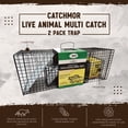 thumbnail image 2 of Rugged Ranch CatchMor Live Animal Multi Catch 2 Pack Trap, 1 Large & 1 Small, 2 of 9