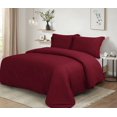 thumbnail image 3 of Swift Home Ultra Soft Solid Duvet Cover Set, Queen, Red, 3 of 4