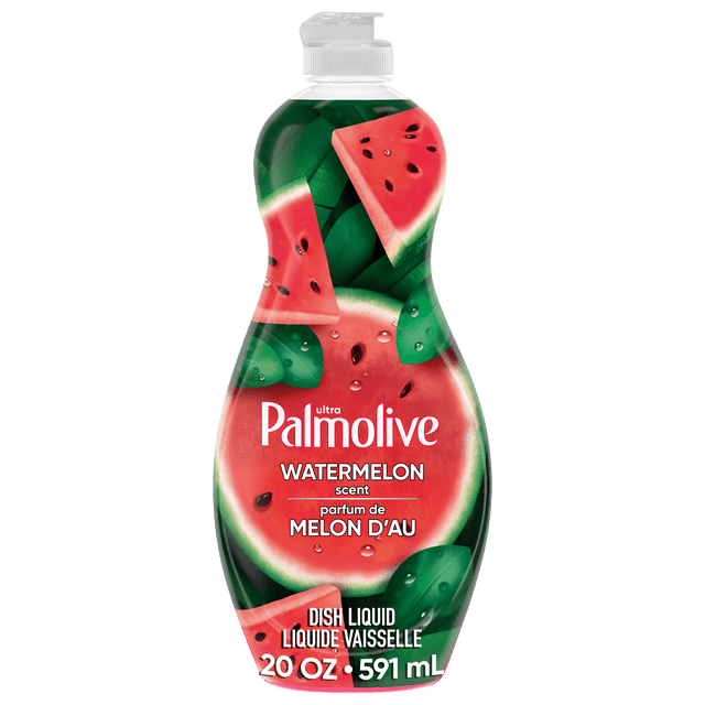 Palmolive Ultra Strength Liquid Dish Soap, Watermelon Scent, 591 mL
