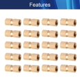 thumbnail image 3 of Wekity Écrous Moletés Filetage Femelle M5x7mm, 100 Pcs OD Laiton Fileté Insert Écrous d'Injection Joint Soudé Hydraulique Assortiment Kit pour Impression 3D Moulage par Injection-0621, 3 of 5