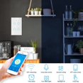 thumbnail image 4 of Smart Switch, Smart Light Switch, WiFi Smart Wall Light Switch, Single Circle WiFi Touch Screen Switch for Alexa 4 Way US, 4 of 7