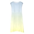 thumbnail image 4 of FhsagQ Robes Robe d'Été Sans Manches pour Filles Ligne Extensible Confort Col Rond Décontractée avec Imprimé Dégradé pour Tout-Petits Enfants Plage Extérieur Petite Fille le 7 Juillet Robes Taille 7/8 Jaune 13-14 Ans, 4 of 5