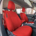 thumbnail image 4 of For 2020-2024 Ford Explorer Base FH Group Neoprene Custom Fit Car Seat Covers Water Resistant - Full Set Solid Red, 4 of 11