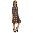 thumbnail image 2 of Moomaya Caftan Court pour Femmes, Robe de Nuit de Couverture, Robe Caftan, Manches Kimono, Tenue de Plage, 2 of 6