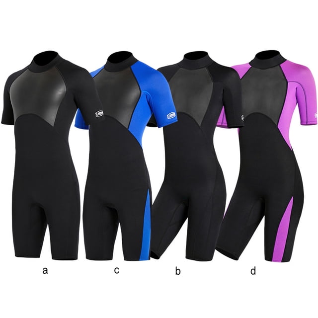 Combinaison de Plongée 2 mm Haute Efficacité Anti-Froid Bonne Élasticité Maillots Respirants Écran Solaire Puissant Réduit la Résistance à l'Eau Combinaison de Plongée Femme Violet TG