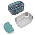 thumbnail image 1 of Electric Lunch Box, 40W 1.5L Portable Heated Lunch Box Stainless Steel Liner Cooking Lunch Box With Spoon And Storage Bag, Heated Lunch Boxes For Car, Truck And Home, 1 of 8