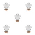 thumbnail image 3 of kurtrusly Necklace Display Bust Smooth Stable for store Showroom Retail Dresser S White 5Set, 3 of 6