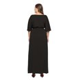 thumbnail image 2 of U.Vomade Robe d'Été pour Femme Grande Taille, Couleur Unie, Manches Courtes, Col Rond, Robe Décontractée, 2 of 5