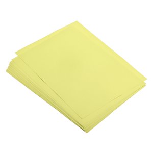 Uxcell 100 Feuilles Papier à copier coloré 8.3 Inch Light Yellow pour l'impression de bureau
