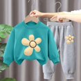 thumbnail image 3 of Pisexur Ensemble de Vêtements d'Automne et d'Hiver pour Bébés Filles Garçons 2 Pcs Mode Décontractée Imprimé Floral Manches Longues Col Rond Chandails en Molleton et Pantalons Ensemble de Survêtement pour Filles Garçons 3-8 Ans, 3 of 4