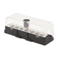thumbnail image 1 of Bloc de Distribution d'Énergie 12 Bornes, Base de Flamme 12pc M4 Borniers à Vis 100A avec 2 Vis pour Camions RVs Bateaux, 1 of 8