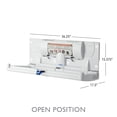 thumbnail image 3 of Foundations SafetyCraft Horizontal Wall-Mounted Baby Changing Station, 250 lb Capacity, Light Gray (100-EH-SC), 3 of 4