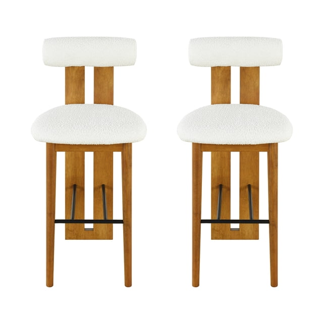 Renee Tabouret de Bar Moderne d'Intérieur, Blanc