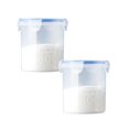 thumbnail image 1 of Oleegame 2 Pcs Rangement de Produits Boîte de Rangement de Cuisine Scellée Conservation des Aliments Contenant de Conservation en Plastique Réservoir de Rangement Grains Boîte Scellée, 1 of 4