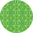thumbnail image 1 of Ahgly Company Tapis Rond Lavable en Machine Intérieur Transitionnel Vert Émeraude, 5 Pieds Rond, 1 of 7