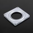 thumbnail image 3 of Herwey 4inch Square Rotating Plate Metal Bearing Turntable TV Rack Desk Tool,Plate, Turntable Bearing, 3 of 7