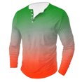 thumbnail image 1 of AherBiu Plus Size Mens Long Sleeve Shirts Stretch Athletic Button Shirt Lightweight Comfy Fall Gradient Sports Shirts, 1 of 4