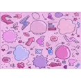 thumbnail image 1 of Ahgly Company Machine Washable Indoor Rectangle Transitional Orchid Purple Area Rugs, 7' x 9', 1 of 7