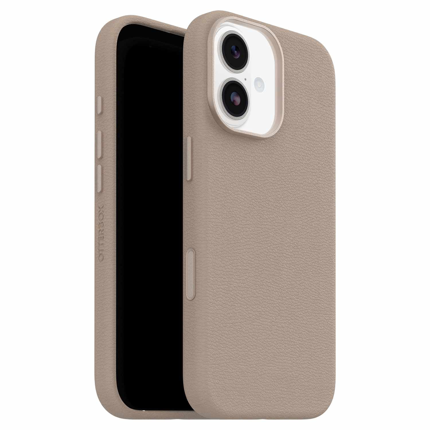 OtterBox Symmetry Cactus Leather MagSafe Case w/Camera Control Grey Comfort for iPhone 17 Pro
