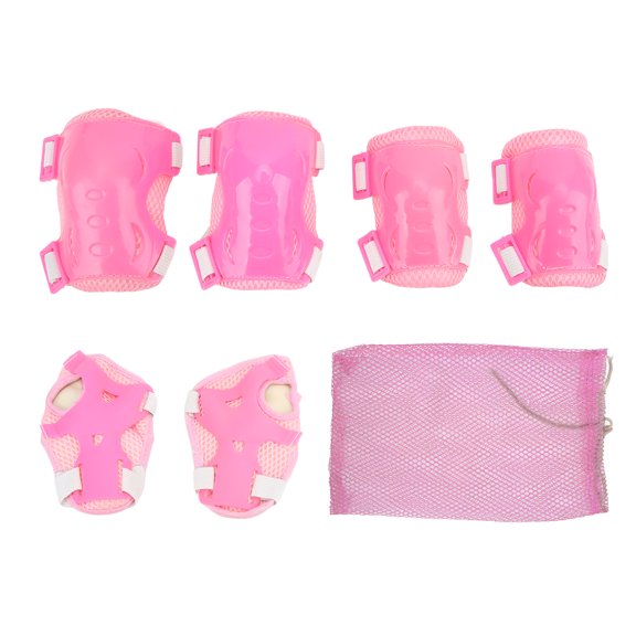 Équipement de Protection pour Patinage à Roulettes Genouillères Coudières Protecteurs Enfants Genouillères Coudières Ensemble 6 Pcs / Ensemble Équipement de Protection pour Patinage à Roulettes Genouillères Coudières Ajustables Protège-Paumes pour 6-18 Ans