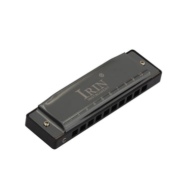 IRIN C-150 Blues Harmonica 10 Holes 20 Tunes Key of C Mouthorgan Copper Harmonicas with Box Professional Wind Instruments Black