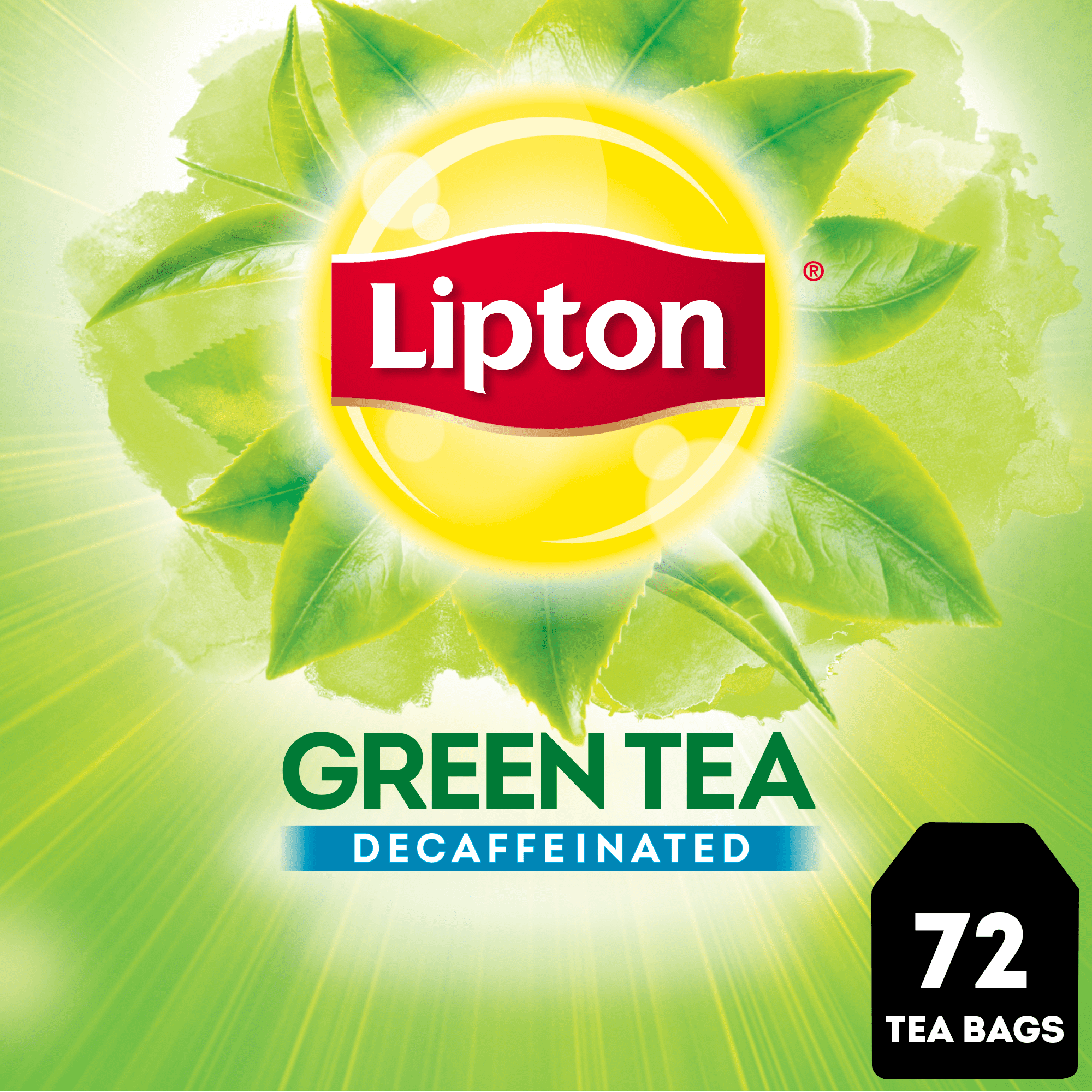 LPT TEA GRN DECAF, 72 bags