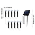 thumbnail image 3 of RKSTN Outdoor Lights 1 Drag 10 LED Solar Lamp Solar Garden Lights Warm Lamp RGB Color Changing Lamp For Lawn/Yard/Walkway/Patio Decor Outdoor Garden Lights, 3 of 5