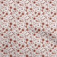 thumbnail image 1 of oneOone Tissu Jersey Viscose Pêche Foncé2 Matériel de Robe Floral Tissu Imprimé au Mètre 60 Pouces de Large, 1 of 5