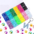 thumbnail image 3 of pitrice 19200pcs 12-Color FlatBack Crystal Rhinestones Nail Rhinestones bulk for nails crafts Nails kit 5mm Art Decoration DIY Craft, 3 of 9