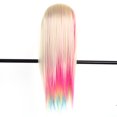 thumbnail image 2 of Greensen 26'' Colorful Salon Hairdressing Hair Training Practice Mannequin Model Head With One Free Comb, Mannequin Practice Head, Training Head, 2 of 4