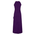 thumbnail image 4 of zanvin Robes d'Invitée de Mariage pour Femmes, Mode Femmes Été Décontracté Couleur Unie Col Rond Sans Manches Robe Robe de Soirée, 4 of 4