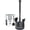 Black, variant on MR. SIGA Heavy Duty Toilet Plunger with Holder Combo for Bathroom Cleaning, Black