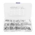 thumbnail image 2 of 12 Sizes Stainless Steel Clevis Pin, Single Hole Flat Head Clevis Pins, T Shape Round Pin M3 M4 M5 Assortment Kit for Car, Workshops, 2 of 7