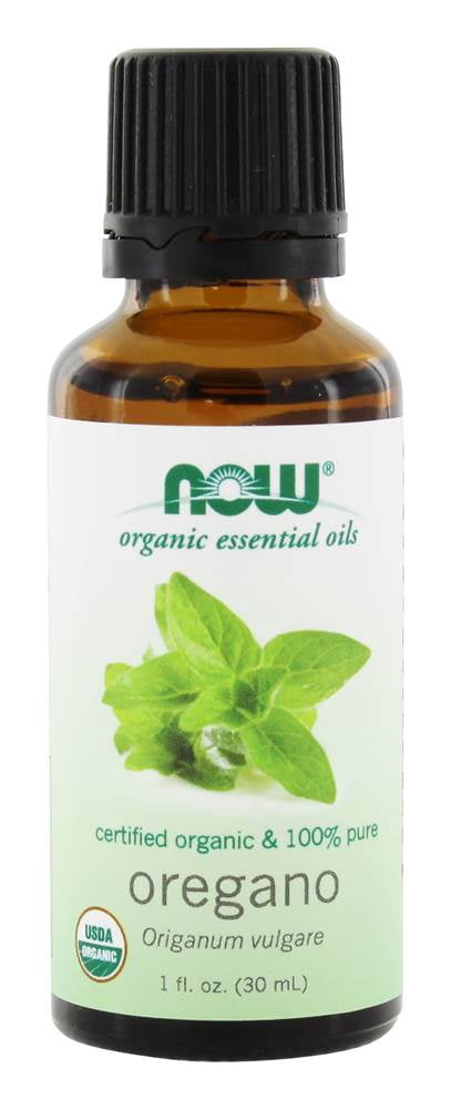 NOW Foods - 100% Pure & Organic Essential Oil Oregano - 1 fl. oz.