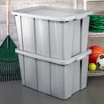 thumbnail image 3 of Sterilite Tuff1 30 Gal Plastic Storage Tote Container Bin w/ Lid (12 Pack), 3 of 7