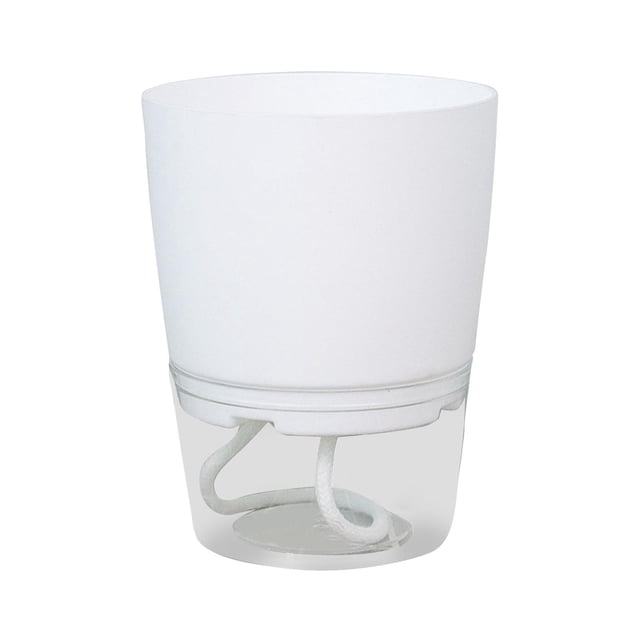 Self Watering Pots, Pot for Indoor Plants,Automatic Water-Absorbing White M