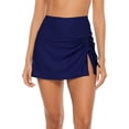 thumbnail image 1 of Women Swim Skirt Drawstrings Sides Swim Shorts Bathing Suit Skirted Swimsuit Bottom, 1 of 6