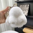 thumbnail image 1 of TopLLC Handmades Soft Bunny PomPom Charmss Bunny Car Key Chain Pendant Key Ring, 1 of 7