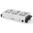thumbnail image 1 of Gymax Réchauffe-Plat Électrique pour Buffet avec 3 Plateaux Amovibles, Température Réglable, 1 of 8