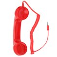 thumbnail image 2 of Handheld Cell Phone Receiver, Retro Phone Handset Radiation Proof Wired With Mic For Smartphones Pink,Black,White,Red, 2 of 8