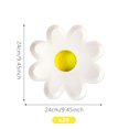 thumbnail image 3 of Assiette en Papier Tournesol Blanc Feuille d'Or Estampée Assiettes en Papier Jetables Forme Irrégulière Fournitures de Fête Ensemble de Décorations (20 Pcs) Rkxzt, 3 of 7