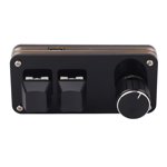 2 Key Gaming Clavier mécanique, Multifonctionnel Programmation Macro personnalisable filé Mini Clavier mécanique pour maison