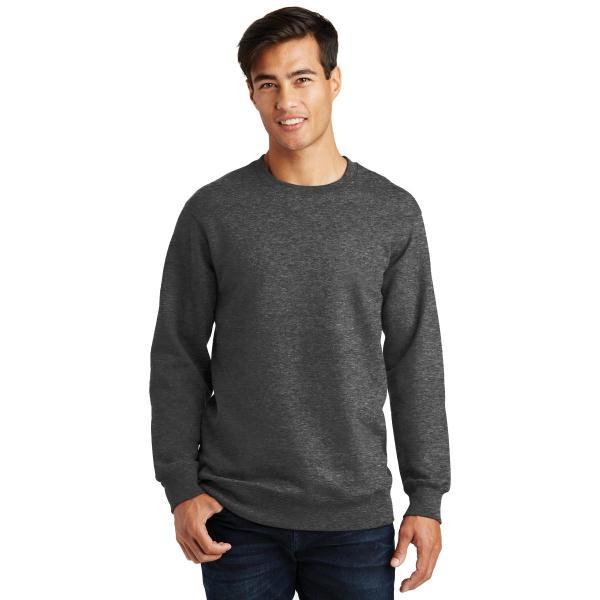 Port & Company ® Fan Favorite Chandail en Molleton à Col Rond. Pc850 TG Gris Charbon Foncé