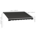 thumbnail image 3 of Outsunny 10' x 8' Electric Retractable Awning w/ Remote Controller, Black, 3 of 10