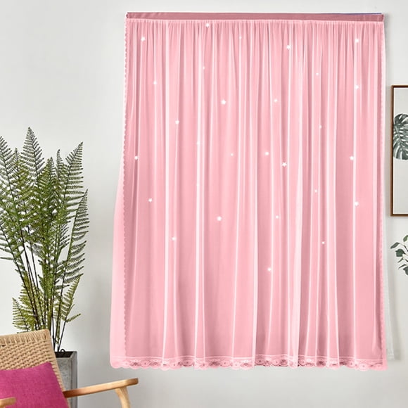 Nilvkv Light Blocking Curtains Panel a Pair Overlay Elegant Curtains Suitable for Bedroom/Living Room or Other Room(39.37x51.18in)