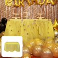 thumbnail image 1 of Eye-catching Table Skirt Washable PEVA Decorative Waterproof Desk Dress Cover for Home, 1 of 8