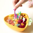 thumbnail image 2 of 2pcs 10pcs Animal Fruit Fork Mini Cartoon Children Snack Cartoon Children Snack Cake Dessert Food Fruit Pick Toothpick Lunches Decor Random Color, 2 of 9
